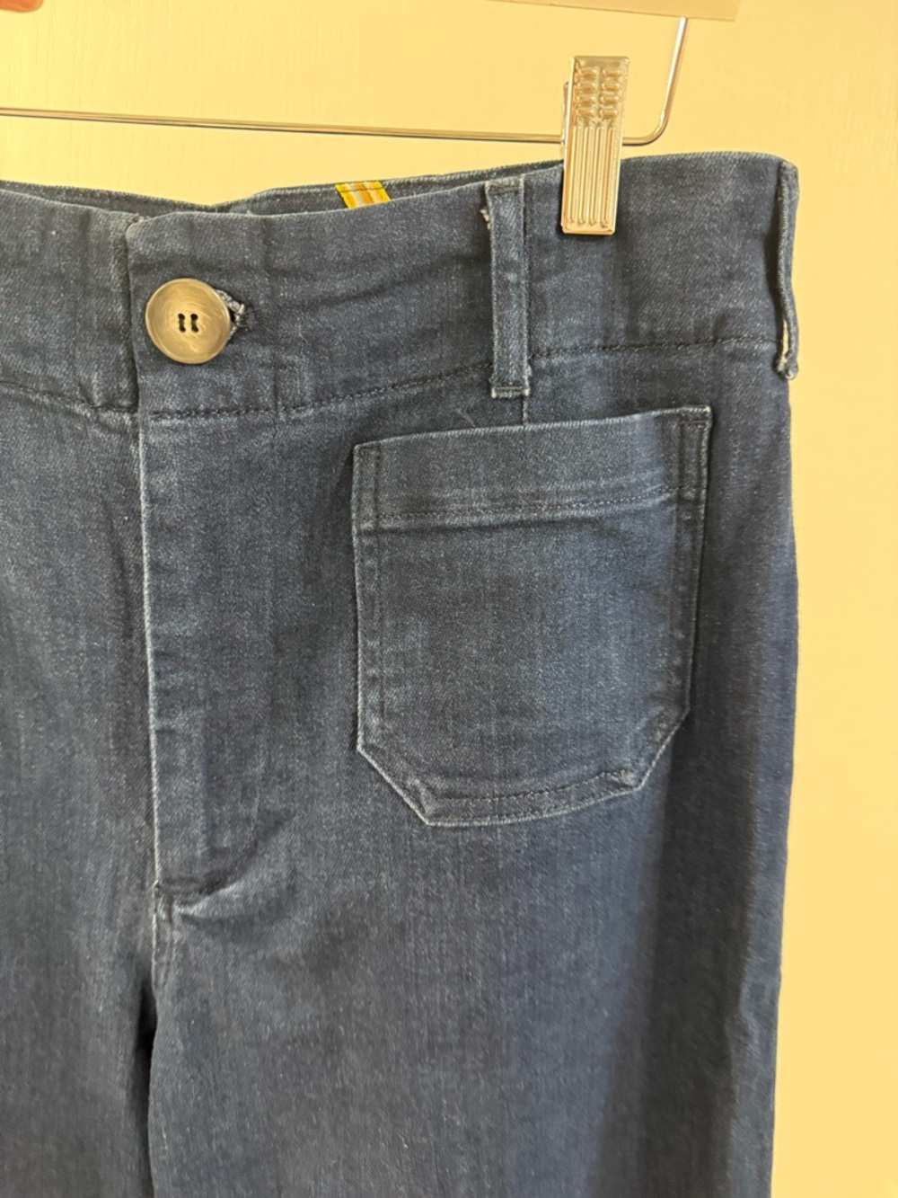 Anthopologie Maeve Colette high-rise Wide Leg Women’s Jeans Dark Blue size 31 - Picture 6 of 7